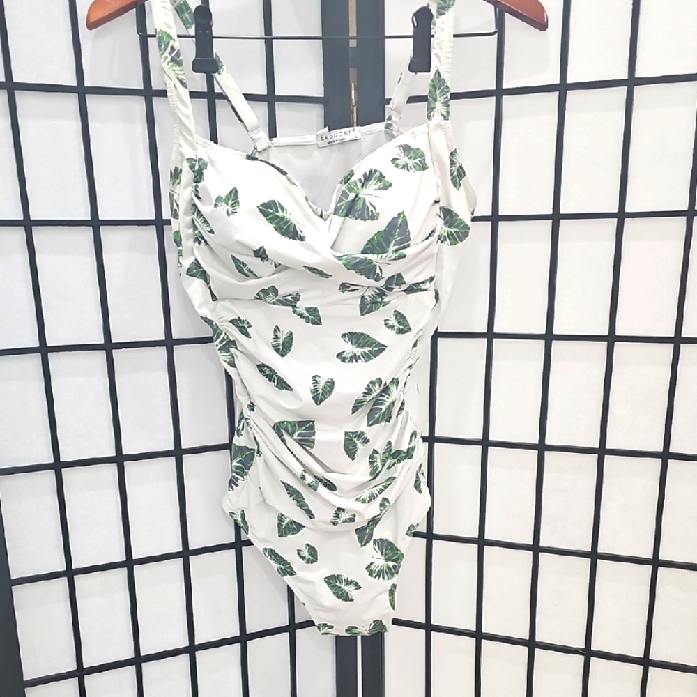 Leaf Print Swimsuit